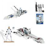 SW Фигурки Звездных войнов на транспортном средстве Barc Speedeer with Clone Trooper